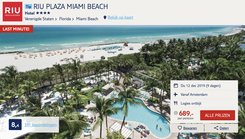 RIU Plaza Hotel Miami beach, reise florida, Urlaub Miami beach, last minute Miami