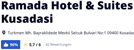 5-Sterne Ramada Hotel & Suites Kusadasi, holidaycheck Bewertungen hotels reisen