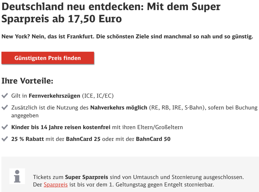 DB Bahntickets Super Sparpreis > Deals im Oktober 2020 bei der Bahn