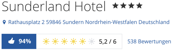 Hotel Sunderland Sauerland, holidaycheck reisen hotels berwertungen