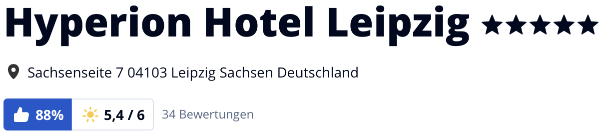 holidaycheck Bewertungen Hotels reisen, HYPERION Hotel Leipzig