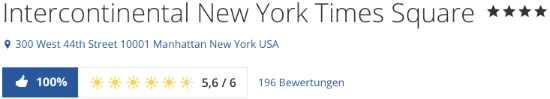 New York Hotel InterContinental Times Square, holidaycheck reisen hotels bewertungen