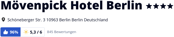 Mövenpick Hotel Berlin, holidaycheck bewertungen reisen urlaub hotels, secret escapes schnäppchen