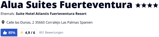 holidaycheck bewertungen hotels reisen, Fuerteventura Hotel Alua Suites