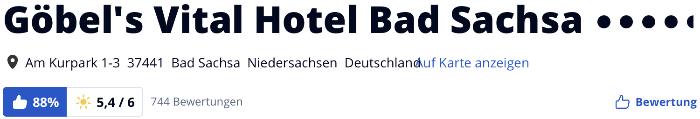 holidaycheck reise hotels bewertungen, Göbel's Vital Hotel bad Sachsa