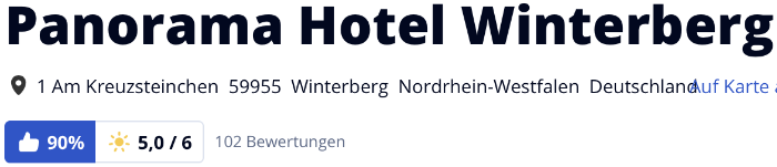 holidaycheck reisen hotels bewertungen, Panorama Hotel Winterberg