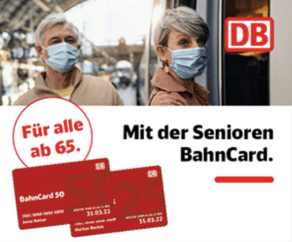 Senioren BahnCard ab 40,90€ > Deals im April 2024 über DB