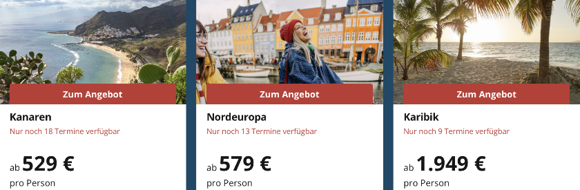 AIDA Black Friday: Kreuzfahrten schon ab 529€ buchen + Gratis Kabinen-Upgrade + Bis zu 40% Rabatt auf Extras