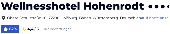 holidaycheck hotels reisen Bewertungen urlaub, Hotel Hohenrodt Loßburg Schwarzwald