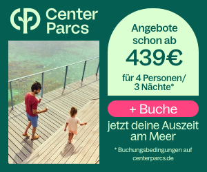 Center Parcs grenzenloser Urlaub: Niederlande, Belgien und Frankreich für 4 Personen und 3 Nächte schon ab 439€