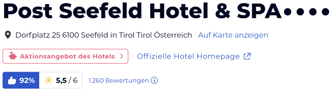 HolidayCheck reisen urlaub Bewertungen Hotels, Hotel Post Seefeld Hotel & SPA