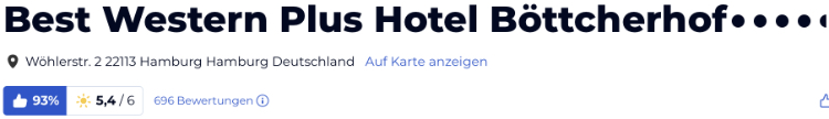 holiday check hotels reisen Bewertungen urlaub, Hotel Best Western Plus Böttcherhof