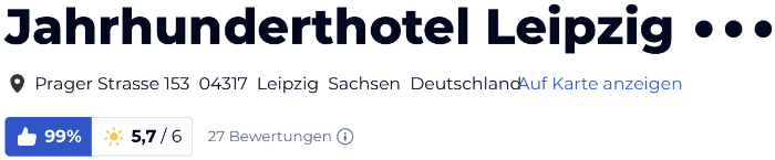 holidaycheck Bewertungen Hotels reisen, Jahrhunderthotel Leipzig