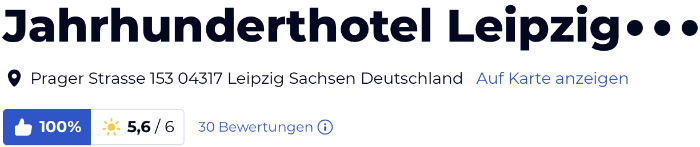 holidaycheck Bewertungen Hotels reisen, Jahrhunderthotel Leipzig