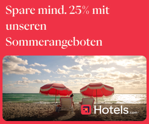 Hotels .com - 25% Rabatt oder mehr auf deine Traumunterkunft