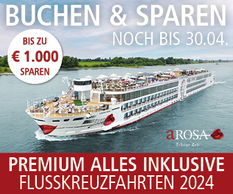 A-ROSA Flusskreuzfahrten - Bis zu 1.000€ p.P. Frühbucher-Rabatt