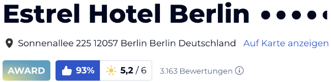 holidaycheck reisen hotels berwertungen, Estrel Hotel Berlin