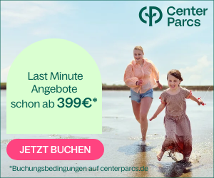 Center Parcs: Sommer Last Minute Reisen z.B. für 4 Personen / 3 Nächte schon ab 399€