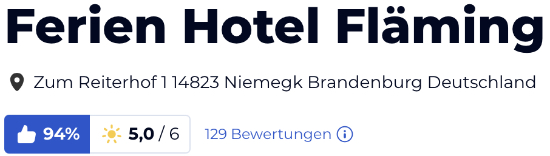 holidaycheck reise hotels bewertungen, brandenburg Ferien Hotel Fläming Niemegk