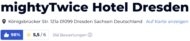 holidaycheck reisen hotels berwertungen, mightyTwice Hotel Dresden