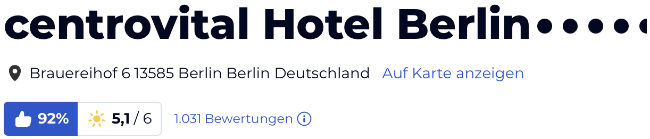 Berlin Hotel Centrovital, holidaycheck urlaub reisen hotels Hotelbewertungen