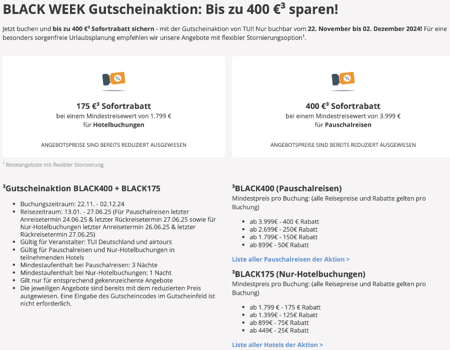 weg DE Black-Week Aktionen: Bis zu 400€ Sofort-Rabatt