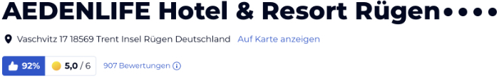 holidaycheck reisen hotels bewertungen, Aedenlife Hotel & Resort Rügen
