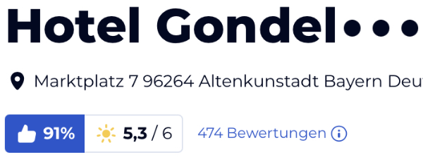 holiday check hotels reisen Bewertungen urlaub, Hotel Gondel