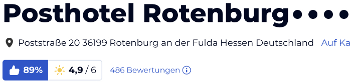 holidaycheck reise hotels bewertungen, Posthotel Rotenburg