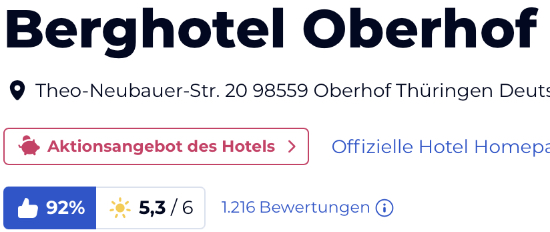holidaycheck reise hotels bewertungen, KONSUM Berghotel Oberhof