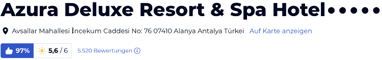 holidaycheck bewertungen hotels reisen, 5-Sterne Azura Deluxe Resort & Spa Hotel Türkei alanya