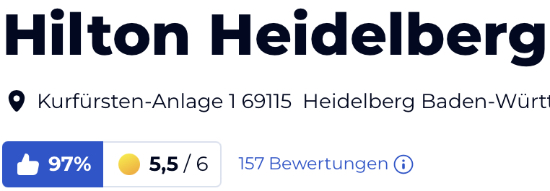 HolidayCheck reisen urlaub Bewertungen Hotels, Hilton Heidelberg