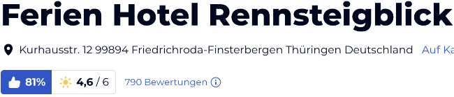 holidaycheck reise hotels bewertungen, Ferien Hotel Rennsteigblick
