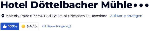 HolidayCheck reisen Bewertungen Hotels urlaub, Hotel Döttelbacher Mühle