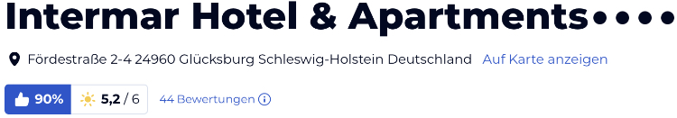 HolidayCheck reisen Bewertungen urlaub Hotels, Intermar-Hotel Glücksburg