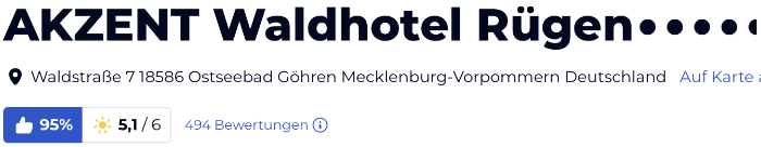 HolidayCheck Hotels reisen Bewertungen, Akzent Waldhotel Göhren