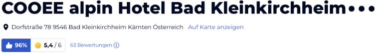 holidaycheck reisen hotels bewertungen, Österreich COOEE alpin Hotel Bad Kleinkirchheim