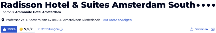 holidaycheck reisen hotels bewertungen, Radisson Hotel & Suites Amsterdam South Niederlande