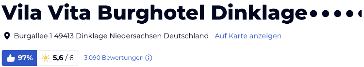 holidaycheck Bewertungen Hotels reisen, Vila Vita Burghotel