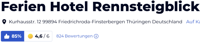 holidaycheck reise hotels bewertungen, Ferien Hotel Rennsteigblick