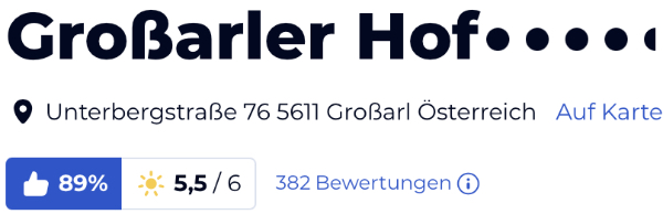 holidaycheck reisen hotels bewertungen, Hotel Grossarler Hof