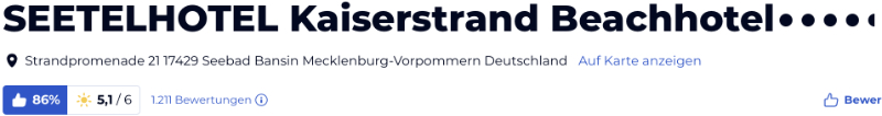holidaycheck reisen hotels bewertungen, SEETELHOTEL Kaiserstrand Beachhotel