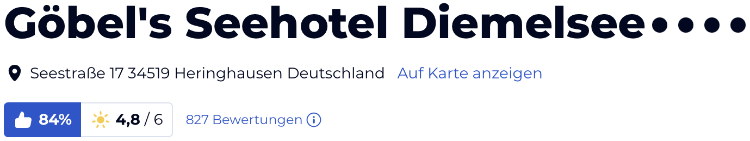 holiday check hotels reisen Bewertungen urlaub, Göbel's Seehotel Diemelsee