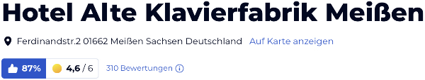 HolidayCheck reisen urlaub Bewertungen Hotels, Hotel Alte Klavierfabrik