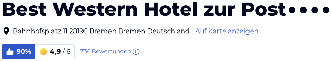 HolidayCheck reisen urlaub Bewertungen Hotels, Best Western Hotel zur Post
