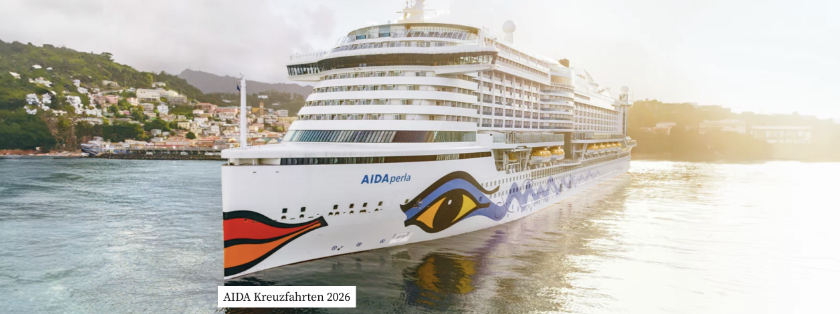 AIDA Kreuzfahrten 2026 mit Frühbucher Bonus z.B.  7 Tage Metropolen ab Hamburg schon ab 595€ p.P.