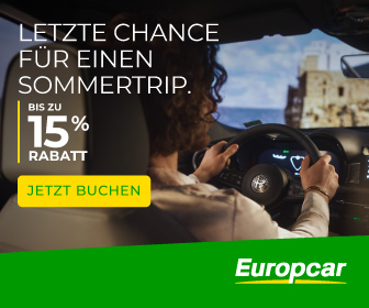 Europcar Aktion: Mietwagen mit bis zu 15% Rabatt - Weltweit