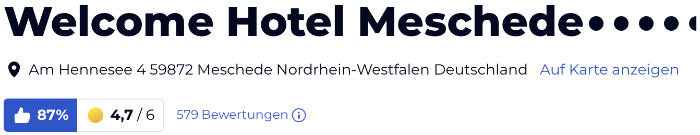 holidaycheck reisen hotels bewertungen, Welcome Hotel Meschede