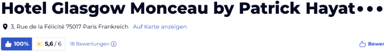 holidaycheck reisen hotels berwertungen, Paris Hotel Glasgow Monceau by Patrick Hayat