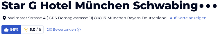 holidaycheck reisen hotels berwertungen, Star G Hotel München Schwabing